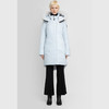 MOOSE KNUCKLES 女士金属驼鹿指关节徽标绗缝连帽羽绒服 浅蓝色 M31LP223 359 商品缩略图0