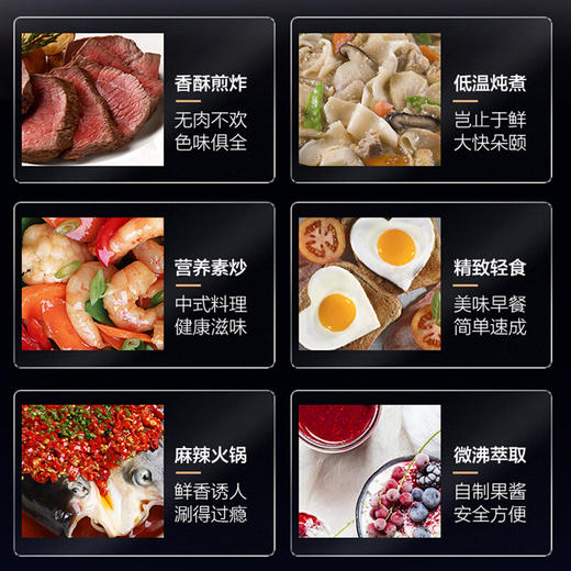 海尔（ Haier）多用途锅电烧烤锅电火锅家用电蒸锅 煎烤机 加深多功能家用料理锅网红锅 【分子料理锅】HCP-F1S 商品图4