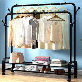 单杆晾衣架落地家用简易晾衣杆卧室晒衣架