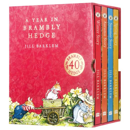 野蔷薇村的一年 4册 A Year in Brambly Hedge 野蔷薇村的故事 英文原版儿童话故事书 原版进口绘本 英语启蒙读物 Jill Barklem 商品图3