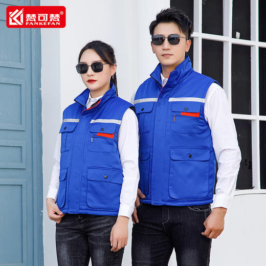冬季加厚马甲工作服劳保防寒志愿者工装广告活动定制印LOGO工服 商品图4