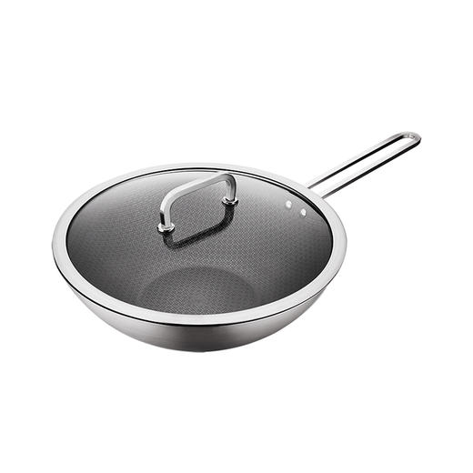 ZW-C150 双立人不锈钢蜂巢中式炒锅 商品图0