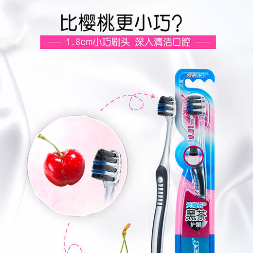 佳洁士天鹅绒黑茶护龈牙刷两支优惠装（计价单位：件）混色（BJ） 商品图3