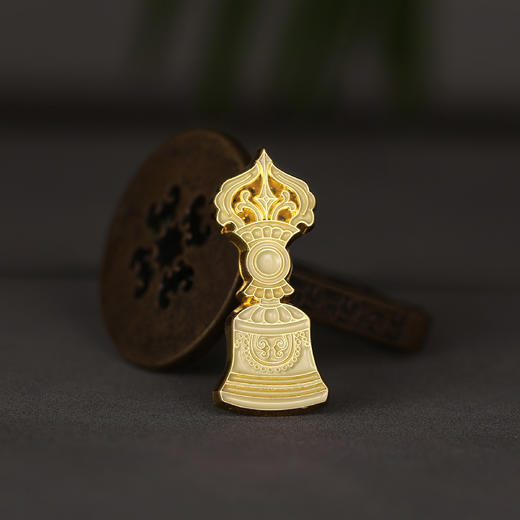 【金刚铃】胸章徽章胸针 
 西藏白居寺壁画系列   时尚独特个性百搭配件  醍醐原创设计 商品图0