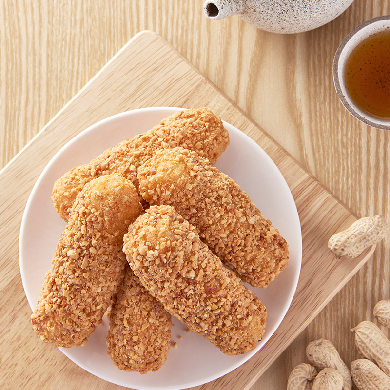 白鹭麻枣闽南老式麻粩安溪永春特产芝麻佬麻酪小吃花生味茶点糕点