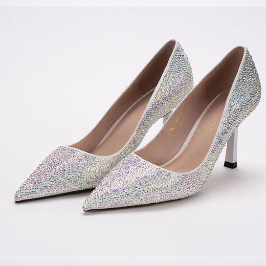 IUIU SECOND 尖头水钻高跟鞋婚鞋宴会鞋 商品图3