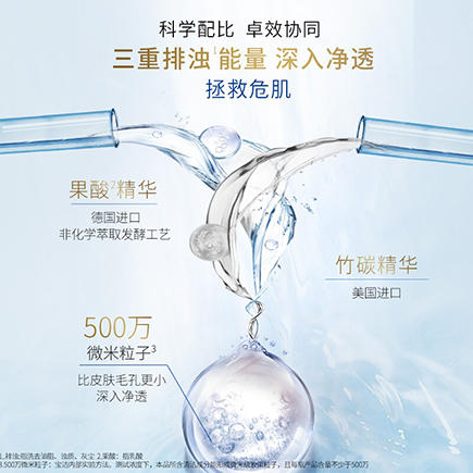舒肤佳 净爽竹炭香泡沫沐浴露 500ML/瓶 商品图5