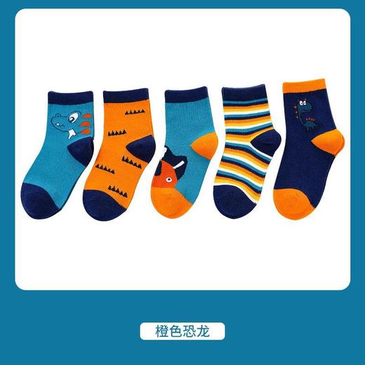 【5双装 优选好面料】A类儿童袜子春秋季精梳棉卡通袜子 儿童中筒袜子新款批发秋冬童袜男 商品图7