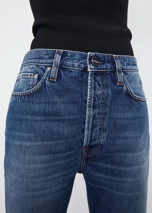 TOTEME  水洗靛蓝色KICK微喇牛仔裤 商品图4