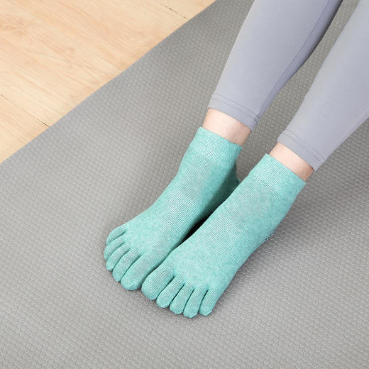 《15送1》HaWaTa华威特五指瑜伽袜硅胶防滑瑜伽袜普拉提瑜伽袜（裹脚踝） 商品图9