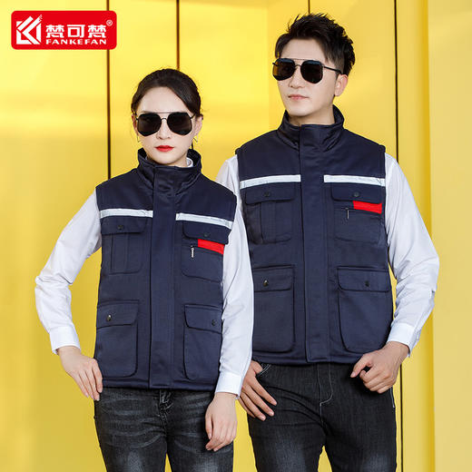 冬季加厚马甲工作服劳保防寒志愿者工装广告活动定制印LOGO工服 商品图0