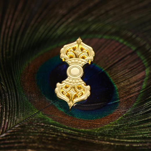 【金刚杵】胸章徽章胸针  西藏白居寺壁画系列 时尚独特个性百搭配件  醍醐原创设计 商品图1