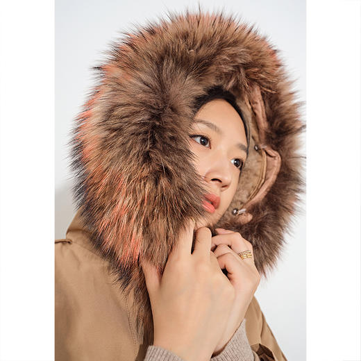 诗篇2021年春季派克皮草6C61109223 商品图3