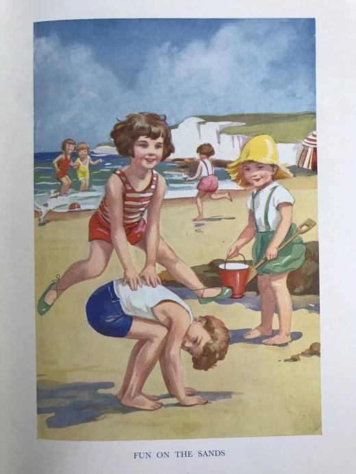 约20世纪早期 快乐故事书 4幅彩色与大量黑白插图 精装16开 商品图6