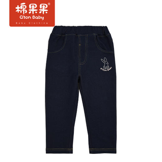 商场同款棉果果春季女童弹力针织长裤裤子M122200222134 商品图0