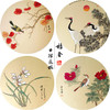 戴青池工笔画白描底稿松龄鹤一套四幅初学者尺寸35×35厘米TD02 商品缩略图0
