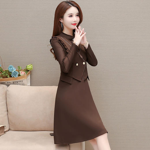 YWE LY851小香风时尚加厚连衣裙 商品图3