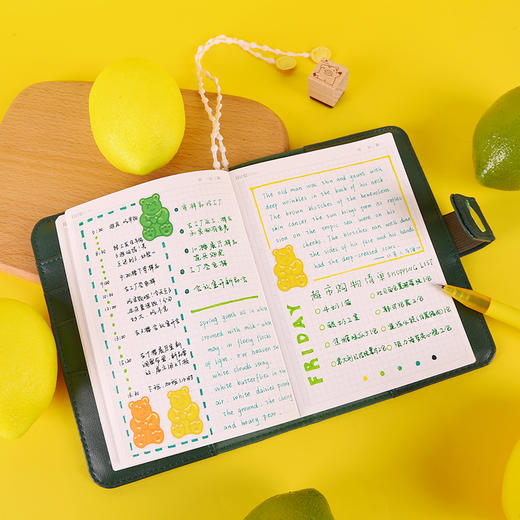 广博A6-kinbor刺绣款手帐本lemon tree柠檬树日程计划本日记笔记本学生 商品图1