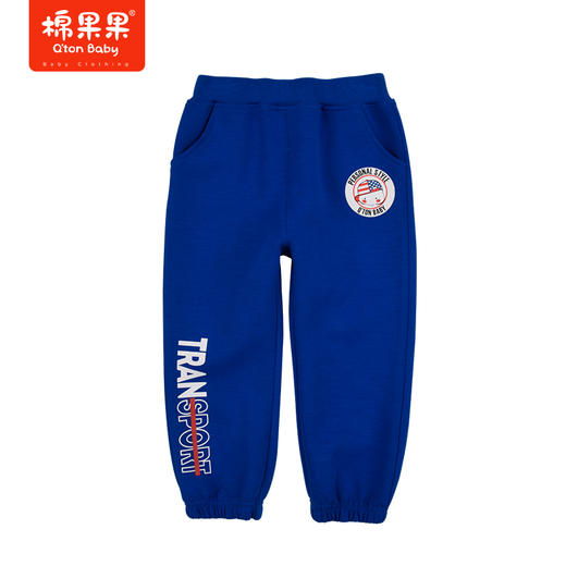 商场同款棉果果春季男童针织运动长裤裤子M112200222075 商品图0