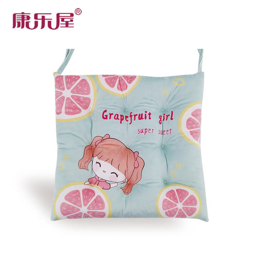 康乐屋印花九孔方坐垫40*40秋冬新款可爱印花9孔坐垫 学生垫办公室坐垫 商品图2