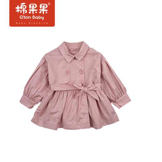 商场同款棉果果春季女童英伦裙式风衣M122100322125 商品图1
