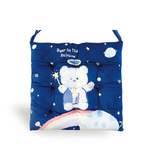 康乐屋印花九孔方坐垫40*40秋冬新款可爱印花9孔坐垫 学生垫办公室坐垫 商品图5