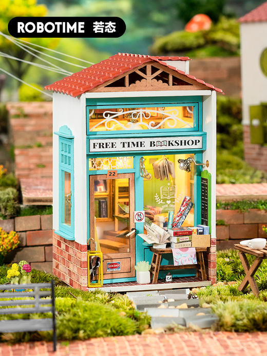 若态若来微缩模型diy小屋手工拼装小房子迷你城镇场景别墅礼物女 商品图3