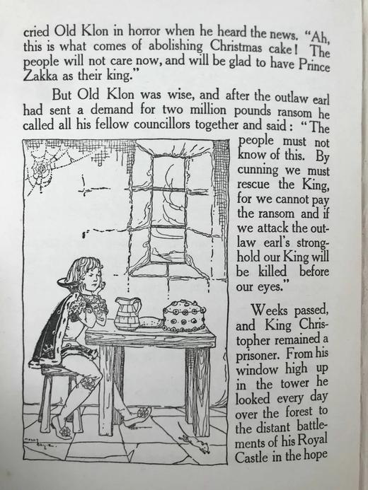 约20世纪早期 快乐故事书 4幅彩色与大量黑白插图 精装16开 商品图10