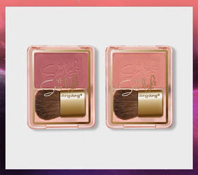 咚咚云雾单色腮红盘胭脂粉色显白气质提亮肤色修容自然带马毛刷