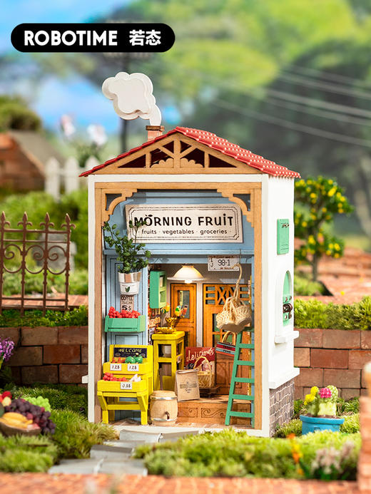 若态若来微缩模型diy小屋手工拼装小房子迷你城镇场景别墅礼物女 商品图0