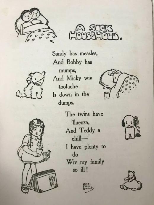 约20世纪早期 快乐故事书 4幅彩色与大量黑白插图 精装16开 商品图13