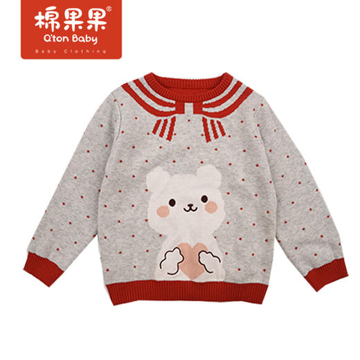 商场同款棉果果春季女童提花套头线衣M122160522104 商品图1