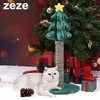 zeze圣诞树绣花抓柱麻绳不掉屑网红款宠物磨爪玩具逗猫棒宠物用品 商品缩略图1
