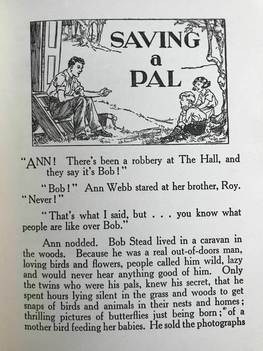 约20世纪早期 快乐故事书 4幅彩色与大量黑白插图 精装16开 商品图8