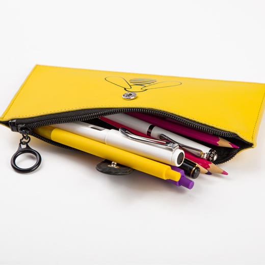 CAGIE/卡杰笔袋韩国简约女生小清新可爱铅笔袋创意文具盒多功能笔袋大容量小蜜蜂趣味网红笔袋便携 商品图2