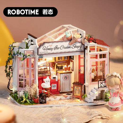 若来小邂逅·花屋DG154diy手工小屋微缩模型小房子别墅木质拼装生日礼物女 商品图0