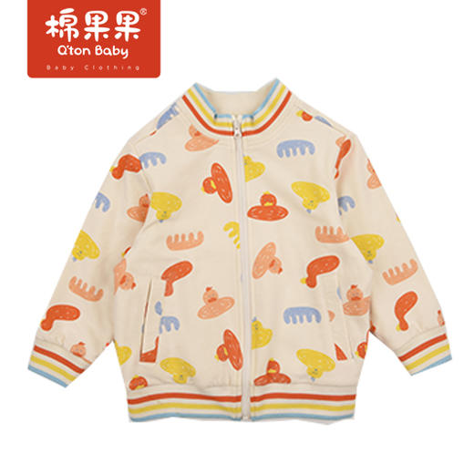 商场同款棉果果春季女童挂里立领针织外套M122181222110 商品图0