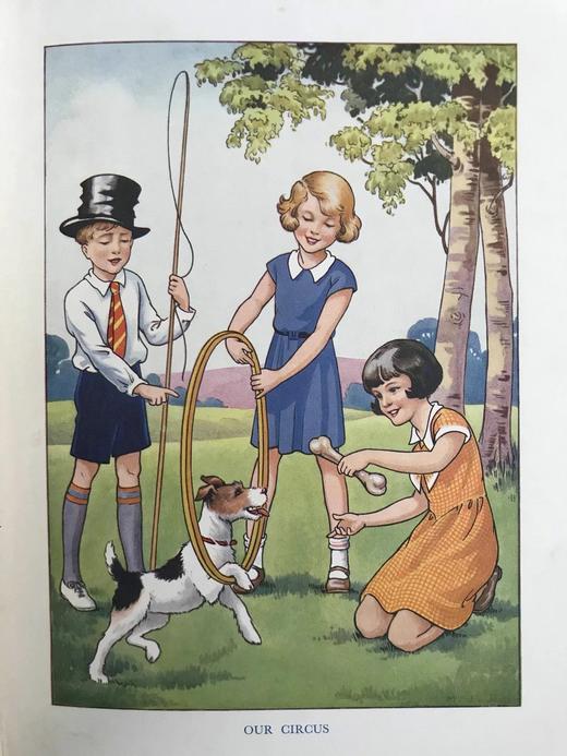 约20世纪早期 快乐故事书 4幅彩色与大量黑白插图 精装16开 商品图5