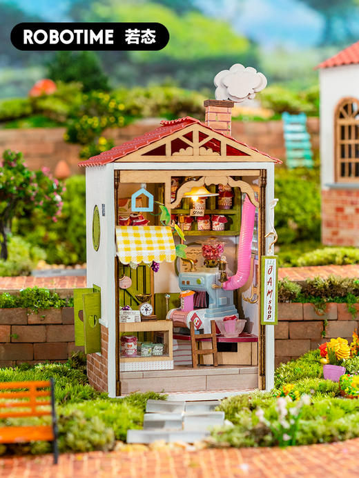 若态若来微缩模型diy小屋手工拼装小房子迷你城镇场景别墅礼物女 商品图1