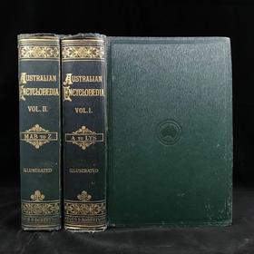1925年 澳大利亚图解百科全书（全2卷） 数百幅插图 漆布精装16开