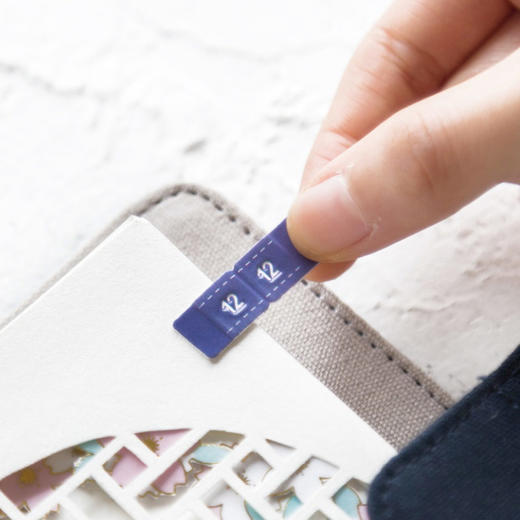 广博-夕拾夜樱DTB61131kinbor樱花系列夜樱手帐本自填式樱花套装日历日程本布面刺绣古风手账笔记本A6手帐本 商品图4