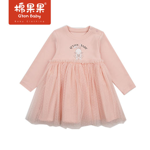 商场同款棉果果春季女童网纱针织连衣裙M122211422140 商品图1