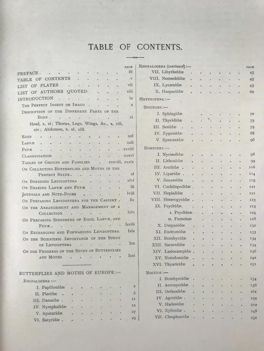 1907年 欧洲蝴蝶与飞蛾图鉴 54页彩色与大量黑白插图 真皮精装16开 商品图5