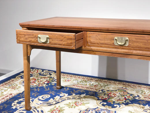 红桥红  家具严选  缅甸花梨（大果紫檀）【118马蹄双抽小书桌两件套】 商品图6