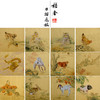 孙锡之工笔动物画白描底稿十二生肖小品一套十二幅册页初学尺寸42×42厘米SY00 商品缩略图0