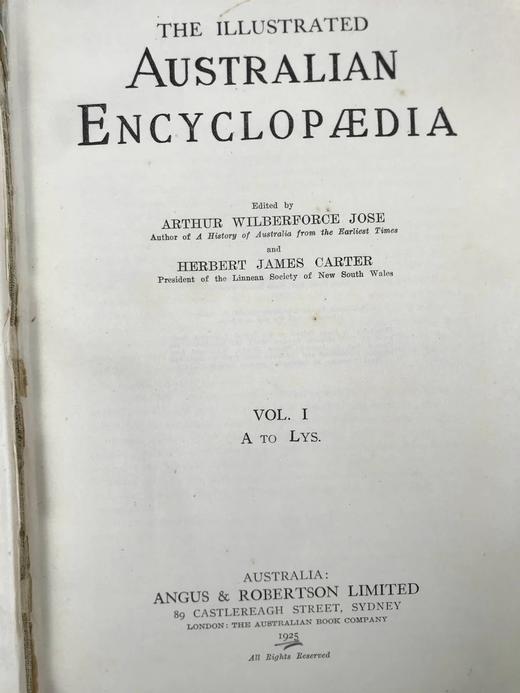 1925年 澳大利亚图解百科全书（全2卷） 数百幅插图 漆布精装16开 商品图2