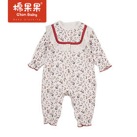 商场同款棉果果春季女童双层对开连体衣连身衣哈衣M124722222120