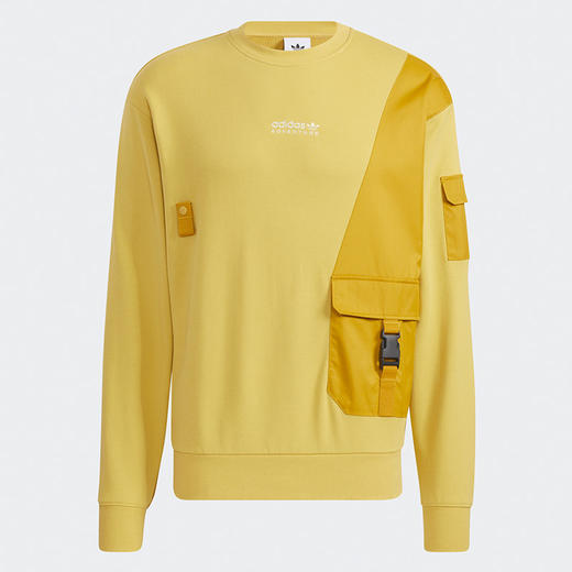 阿迪达斯卫衣三叶草男装2021秋冬新款运动服圆领长袖套头衫HC0368 商品图4