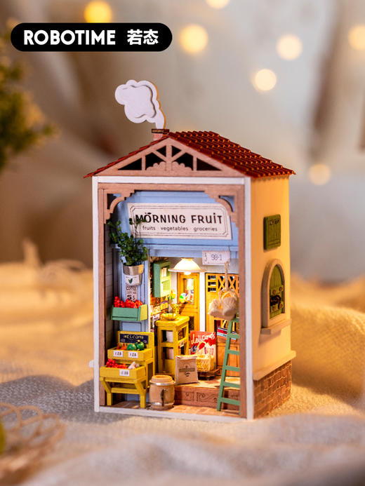 若态若来微缩模型diy小屋手工拼装小房子迷你城镇场景别墅礼物女 商品图4