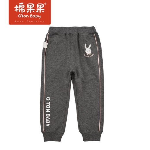 商场同款棉果果春季女童针织运动长裤裤子M122200222135 商品图0